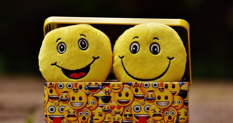 two yellow emoji on yellow case