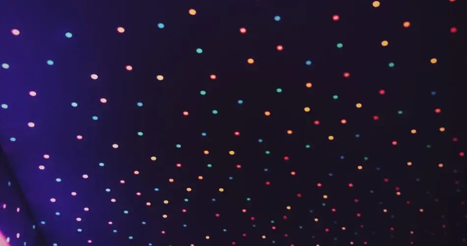multicolored circle lights on wall