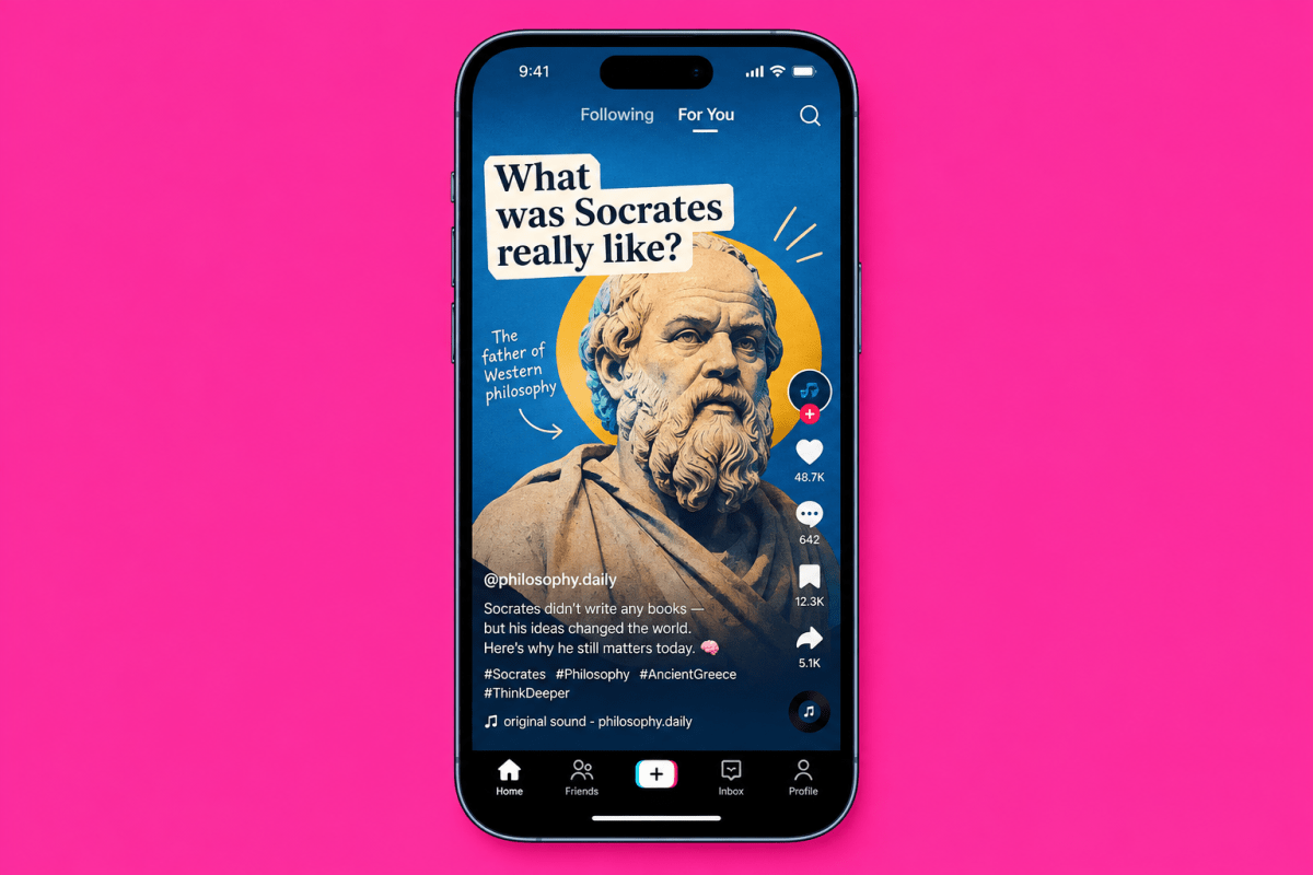 Socrates-as-Tik-Tok-feed