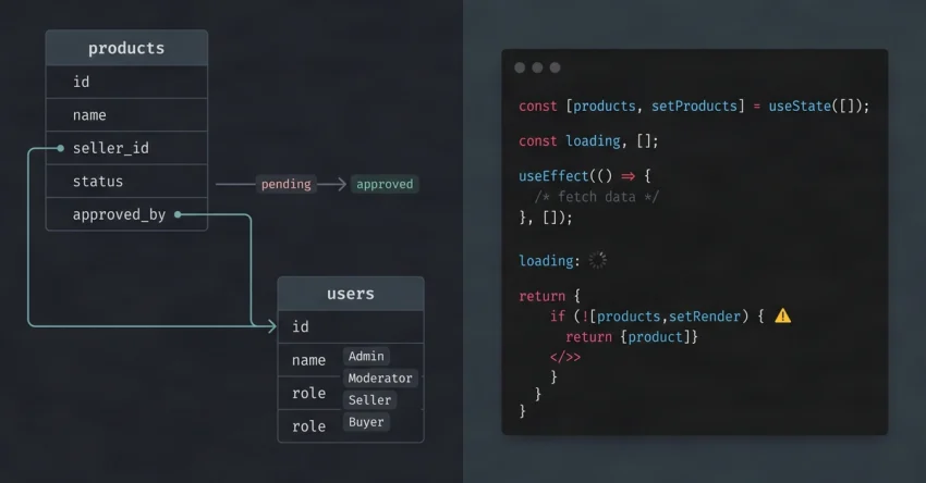React Durumunu Hata Ayıklarken PostgreSQL ile Laravel Pazarı Oluşturma